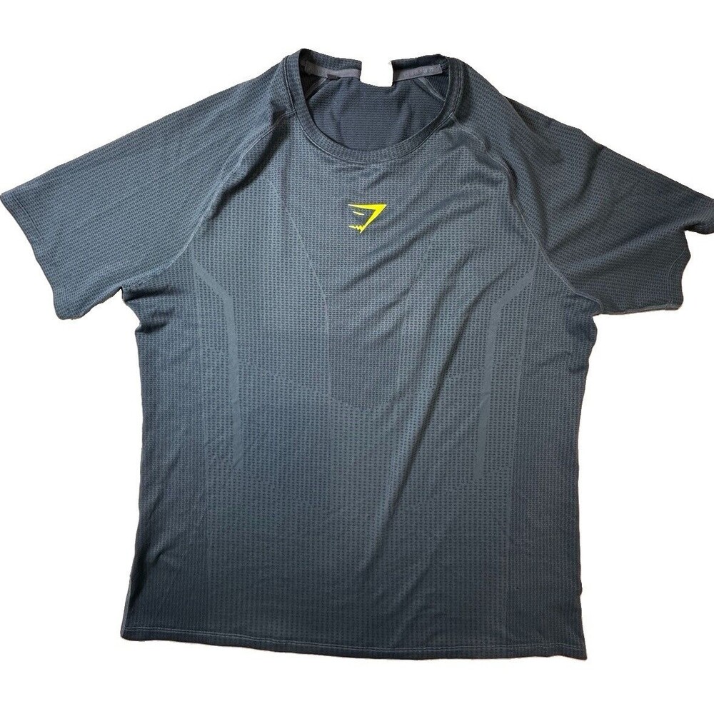 Gymshark Element Baselayer Shirt Mens Size XL Ocean Blue Lightweight